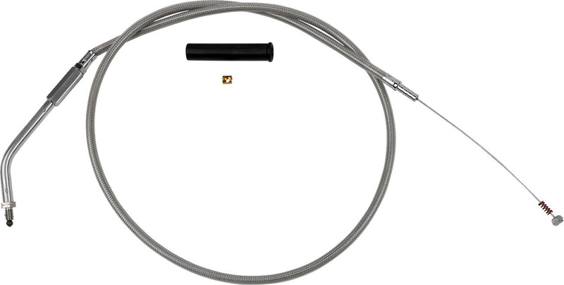 Drag Specialties - 06510241 - Stainless Braided Idle Cable - 36-1/2