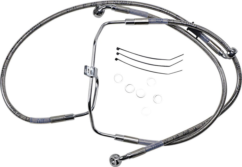 Drag Specialties - 17412902 - Brake Line - +4