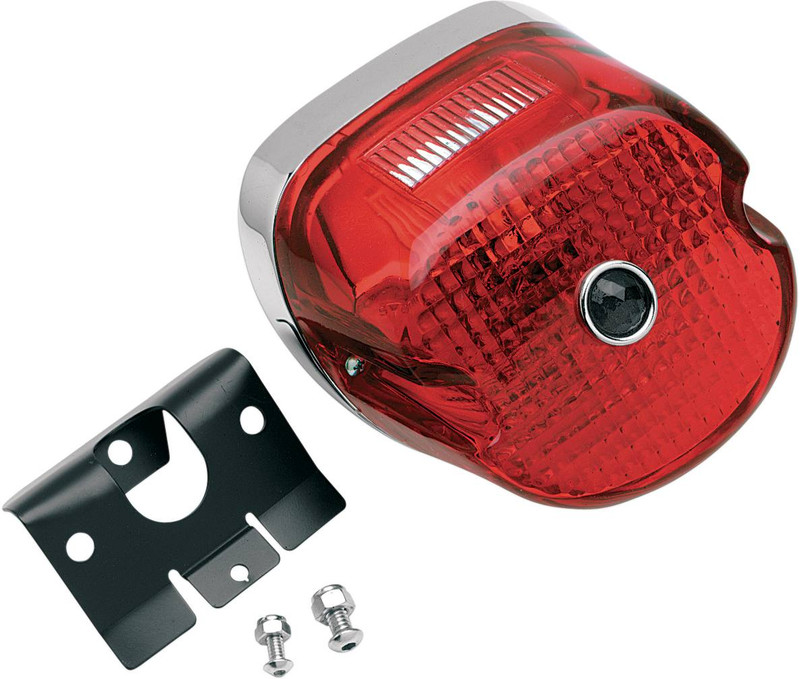 Drag Specialties - DS272199 - Taillight - Laydown/Blue Dot