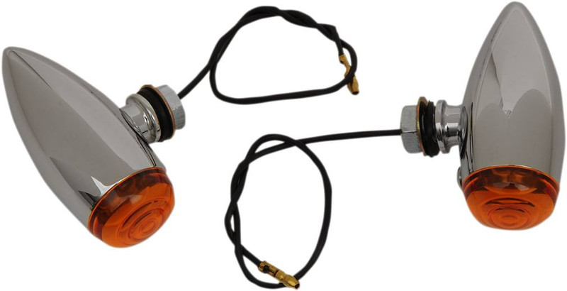 Drag Specialties - DS282040 - BulletvMarker Lights - LED - Amber Lens ...