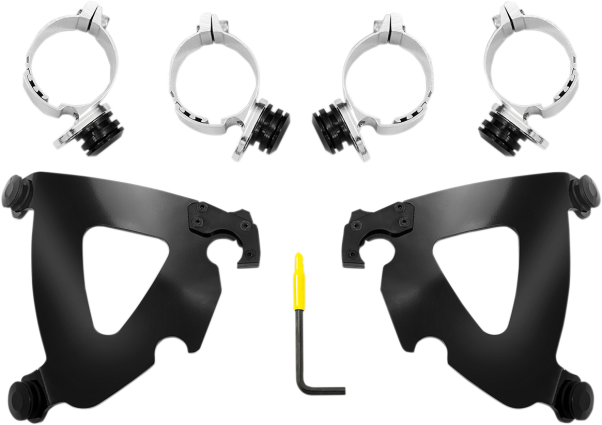 ナックルガードMemphis Shades インチ工具 Memphis Shades Road Warrior Trigger-Lock Mount Kit - 49MM fits