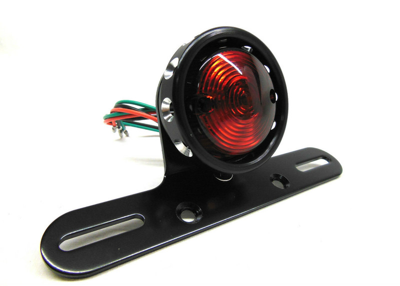 V-Twin Shooter Tail Light Std Bulb - Black