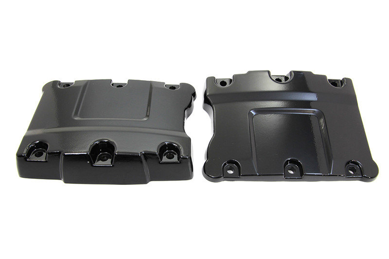 Top Rocker And Box Rocker V-Twin - 11-1071 - Top Rocker Box Gloss Black Cover Set
