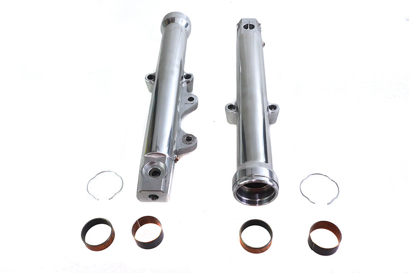 V-Twin - 24-2063 - 39mm Fork Sliders Polished Single Disc