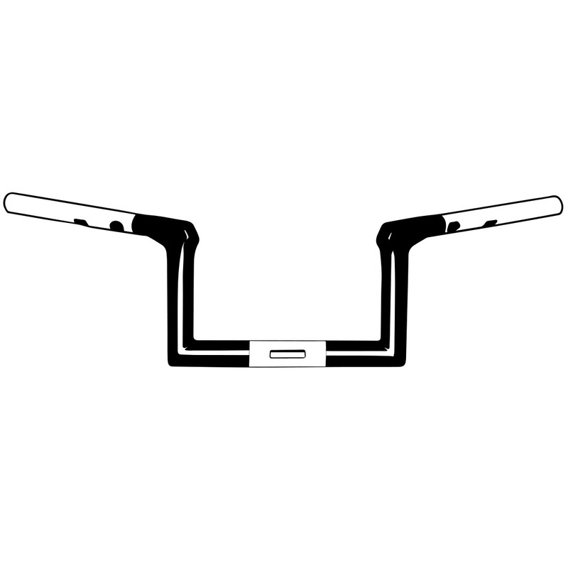 V-Twin - 25-0955 - 10 inch Riser Z-Bar Handlebar