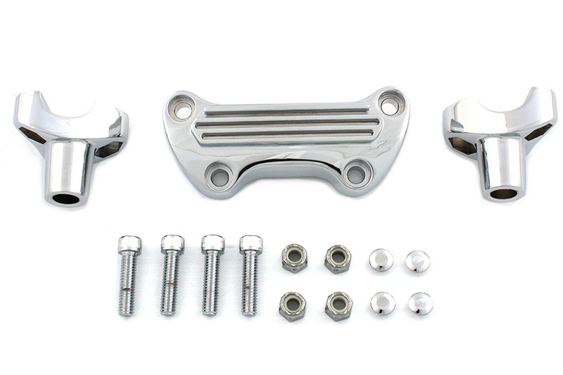 V-Twin - 25-2100 - 2 inch Riser Set Chrome