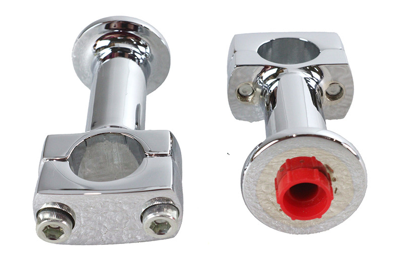 V-Twin - 25-2200 - 3 inch Post Riser Set Chrome