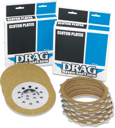 Drag Specialties - Kevlar, Organic, or Steel Clutch Plates - Fits '99-'17  Harley Twin Cam