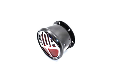 V-Twin - 33-1949 - Chrome Stop Tail Lamp Round Style
