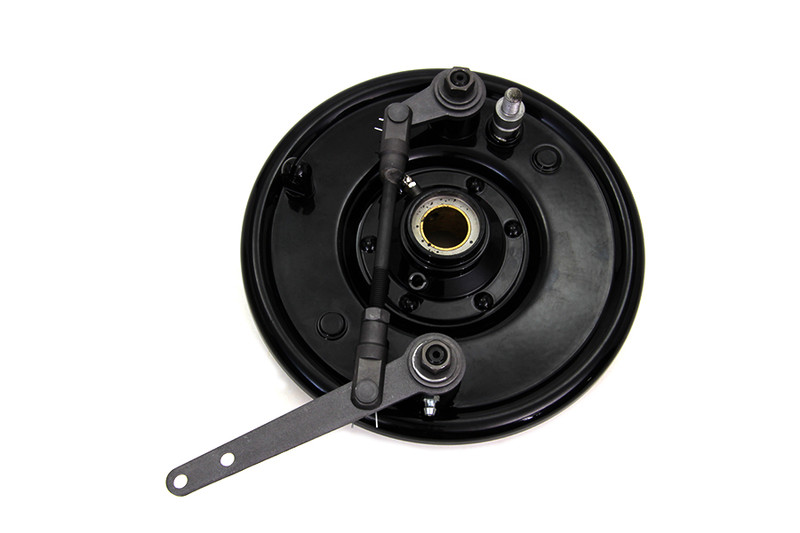 V-Twin - 49-0853 - Dual Cam Brake Backing Plate Assembly Black