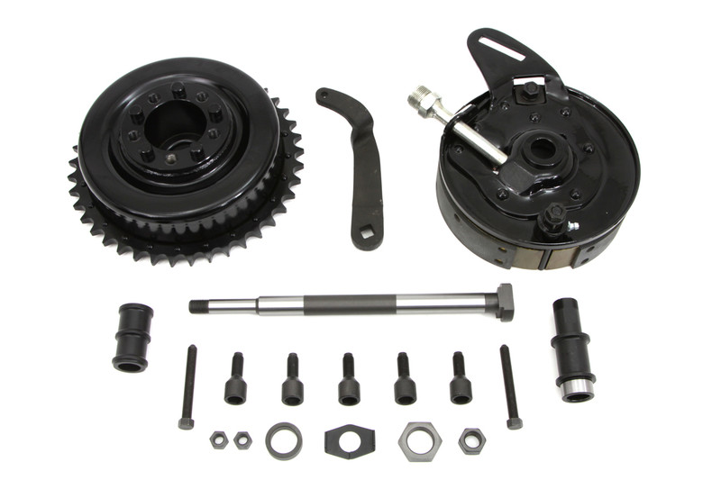 V-Twin - 49-1158 - 45 Rear Brake Backing Plate Assembly