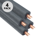 4-Pack Pipe Insulation, 1/2" Wall for 1/2" Copper Pipe, 3 foot piece