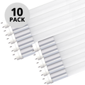 10 Pack TLED (T8) bulbs on white background