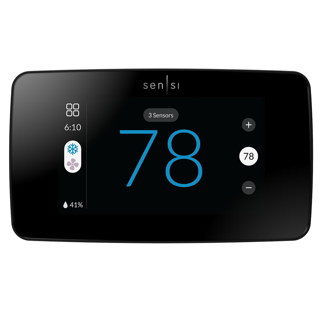 Sensi Touch 2 front cooling to 78 degrees front