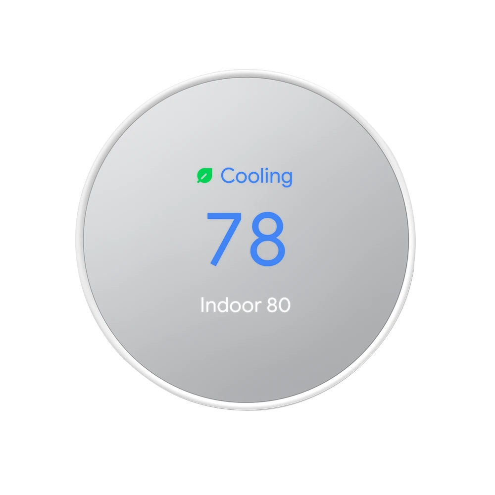 Nest Thermostat set to 78 degrees cooling