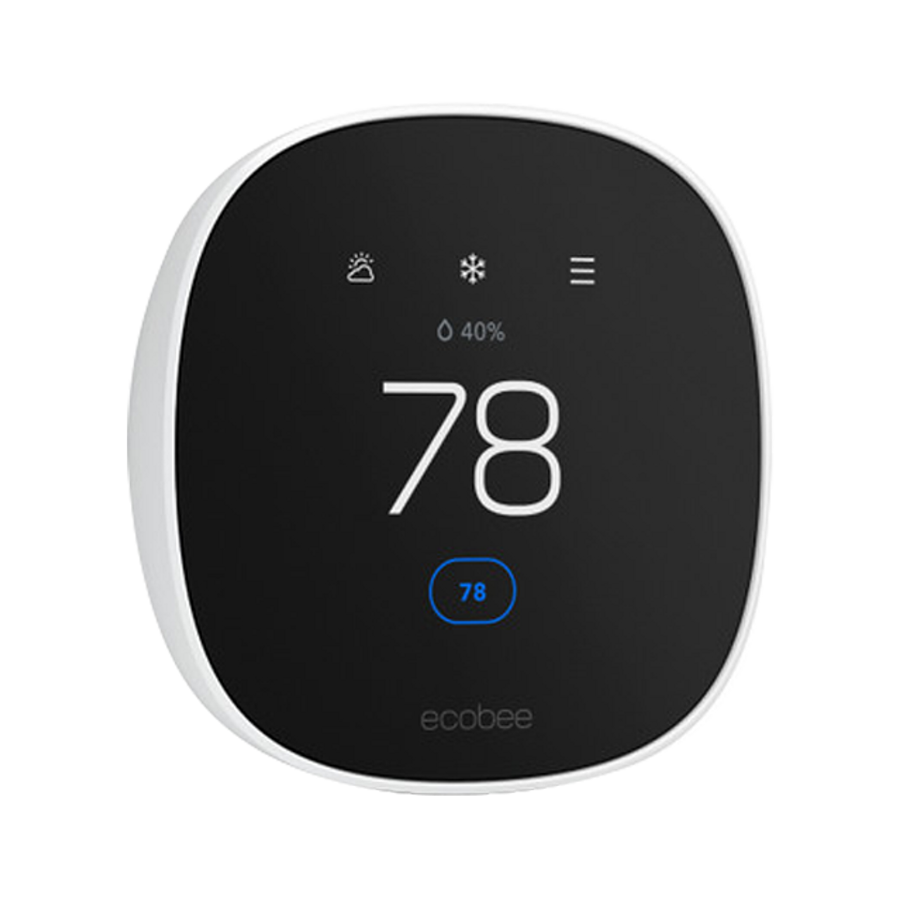 ecobee Smart Thermostat Essential right angle ecobee Smart Thermostat Essential right angle