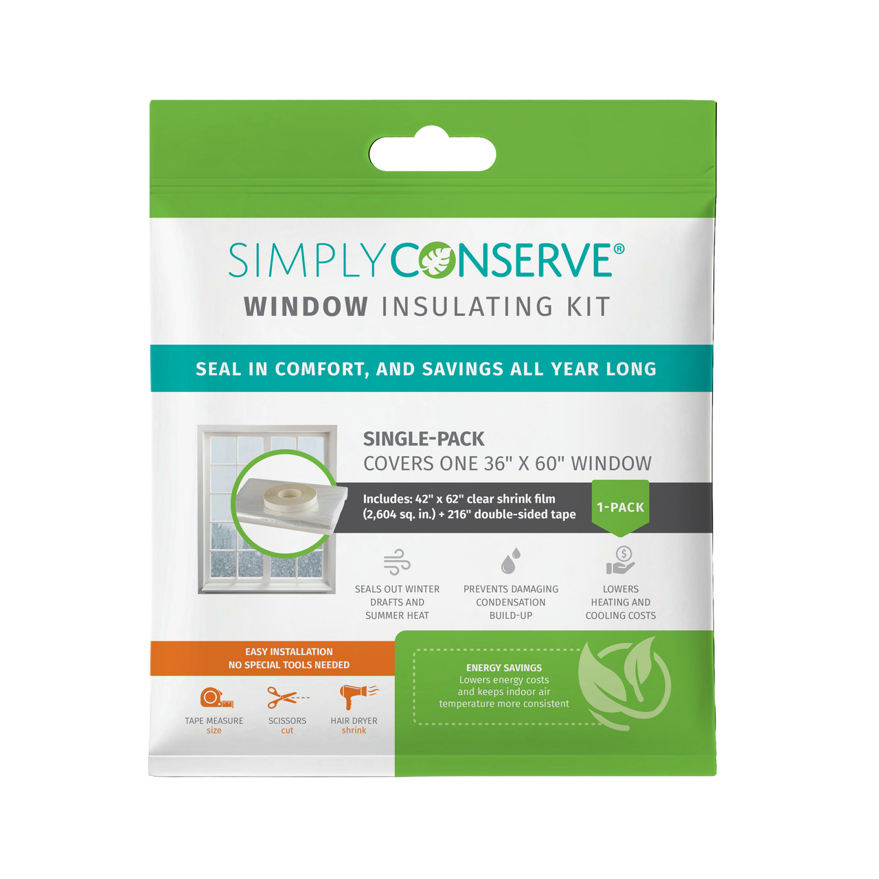 Window Insulating Kit-Single Pack front of package