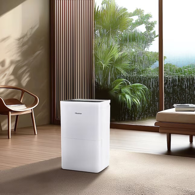 Hisense 50-Pint Large Room Dehumidifier, ENERGY STAR Certified - White