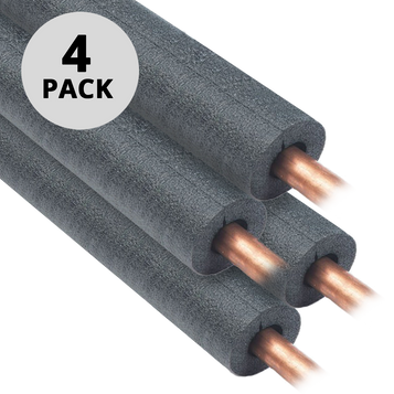 4-Pack Pipe Insulation, 1/2" Wall for 1/2" Copper Pipe, 3 foot piece