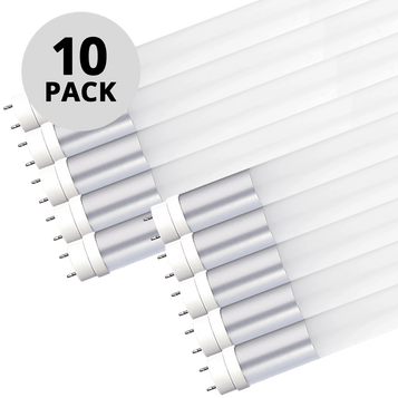 10 Pack TLED (T8) bulbs on white background 10 Pack TLED (T8) bulbs on white background