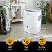 23 Pint Whirlpool Dehumidifier with LED Display, 2 Fan Speeds, and a 24 hour On/Off Timer 23 Pint Whirlpool Dehumidifier with LED Display, 2 Fan Speeds, and a 24 hour On/Off Timer