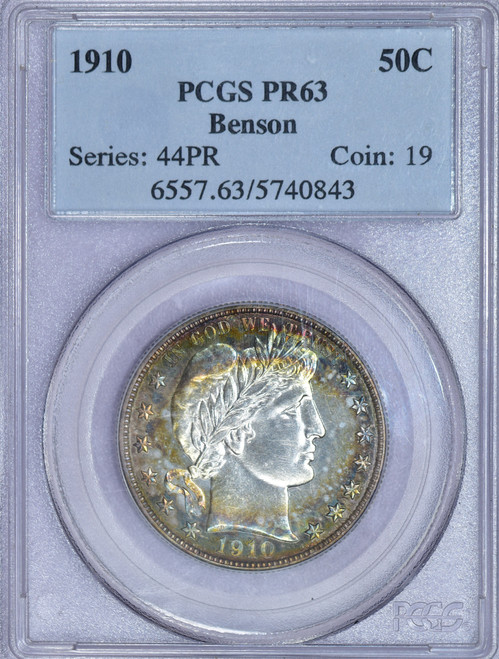 1910 Barber Half Proof PR63