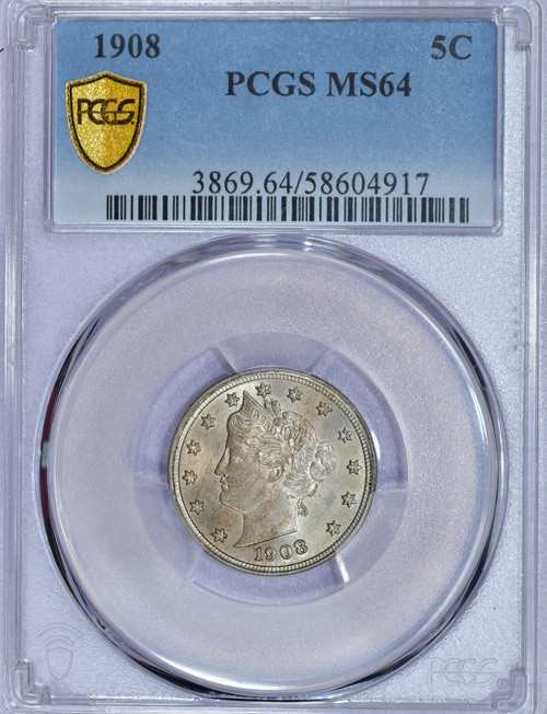 1908 Liberty Nickel MS64