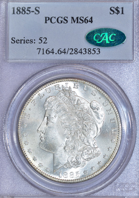 1885-S Morgan MS64