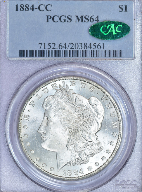 1884-CC Morgan MS64 CAC