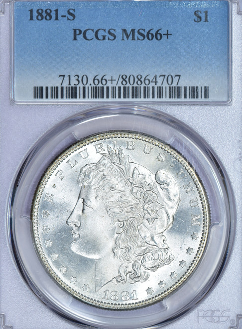 1881-S Morgan MS66+
