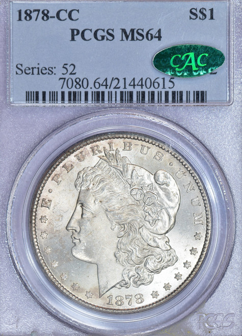 1878-CC Morgan MS64 CAC