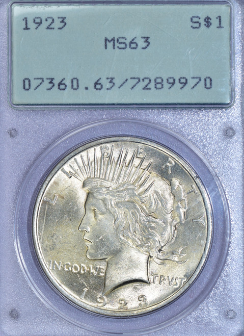 1923 Peace MS63 OGH