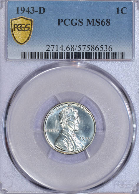 1943-D Lincoln MS68
