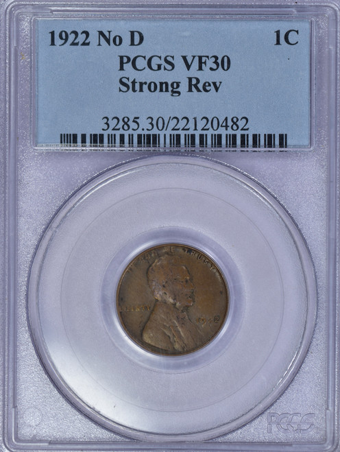 1922 No D VF30 Strong Reverse