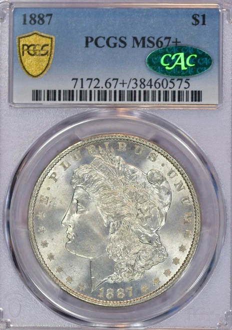 1887 Morgan MS67+ CAC