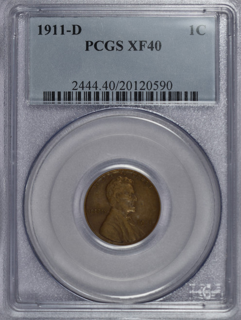 1909-S VDB Lincoln Cent PCGS XF40 CAC