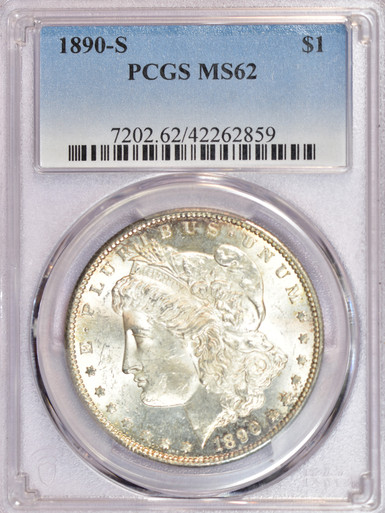1890-S Morgan MS62