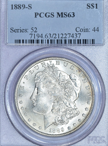 1889-S Morgan MS63