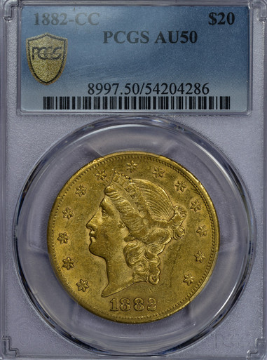 1882-CC Liberty $20 Gold