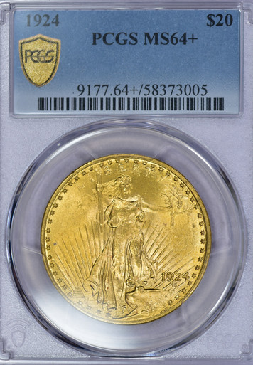 1924 $20 Gold MS64+