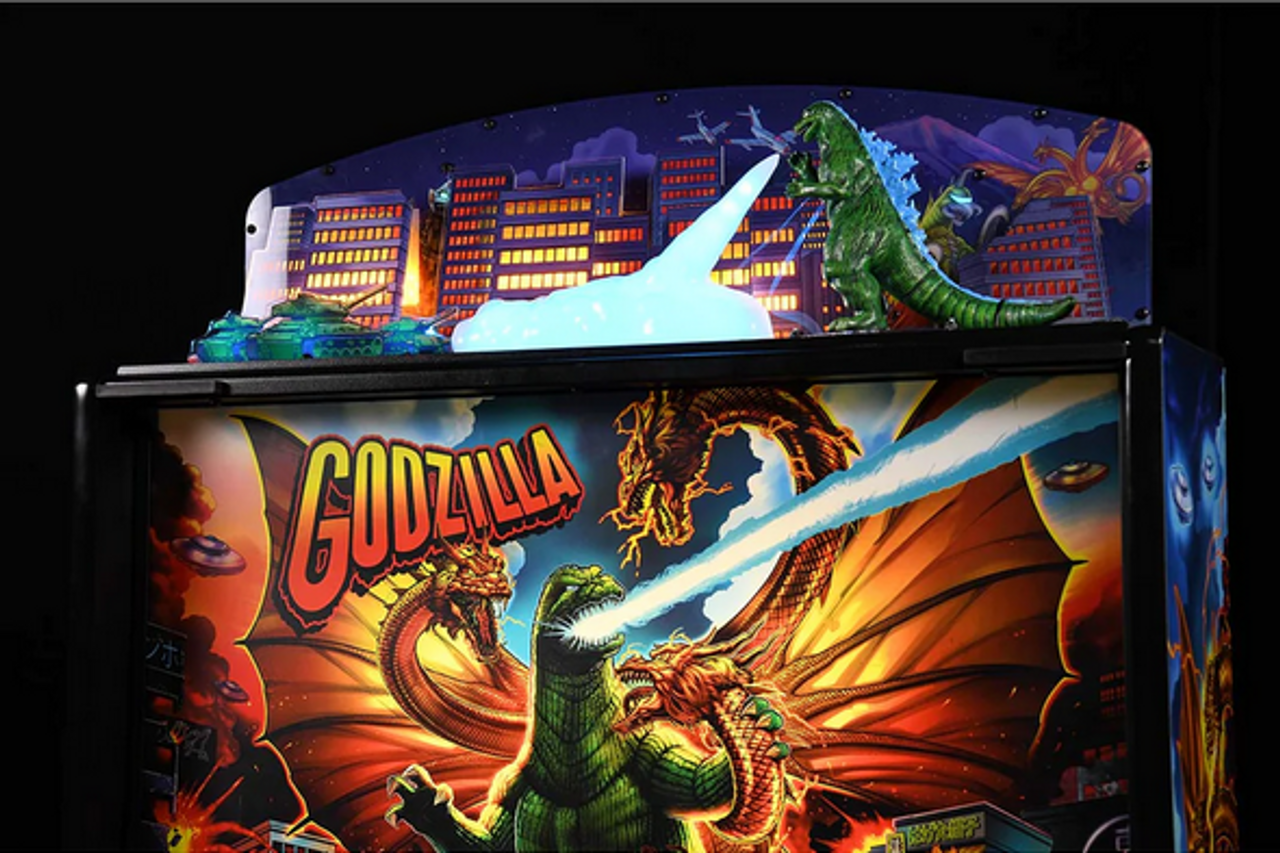 Unleash the Beast: Introducing the Godzilla Pinball Topper from Stern Pinball, Now Available at Game Exchange!