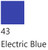 8' Electric Blue Felt - Championship Invitational