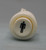 White 1-Player Pushbutton w/ .187 horizontal microswitch
