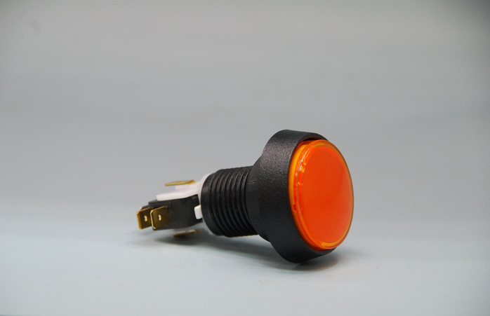 Medium Round Button (Orange)