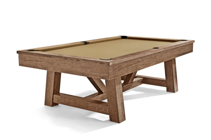 Botanic 8' Pool Table-Rustic Dark Brown