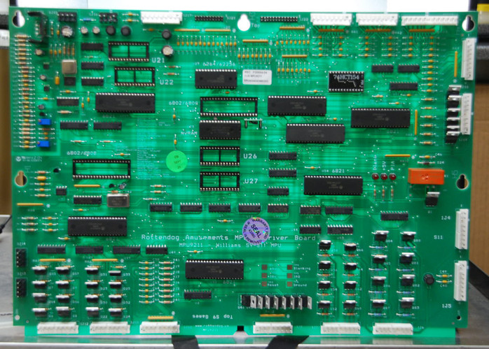 Rottendog Williams System 11-11C MPU Board RD-MPU9211