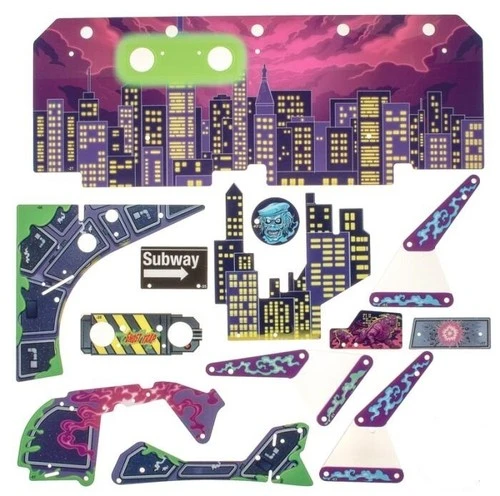 Stern Ghostbusters Premium and Limited Edition (LE) playfield plastic replacement set