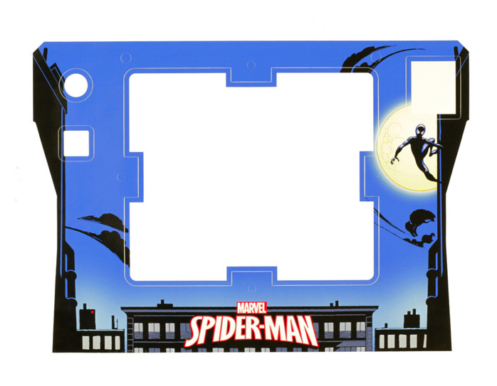 Front Cabinet Decal 820-71A0-05 - Spider-Man Vault Edition - Stern
