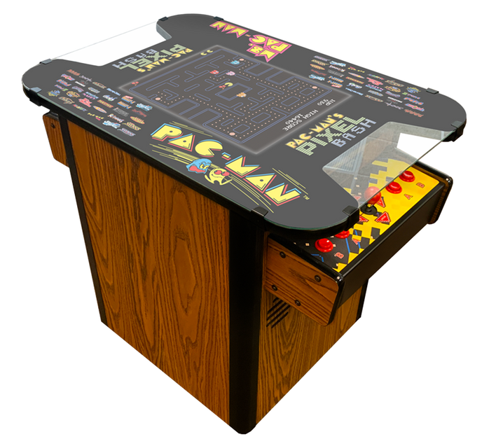 PacMan Pixel Bash Cocktail: Woodgrain