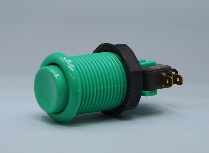 Green Pushbutton w/ .187 Horizontal Microswitch
